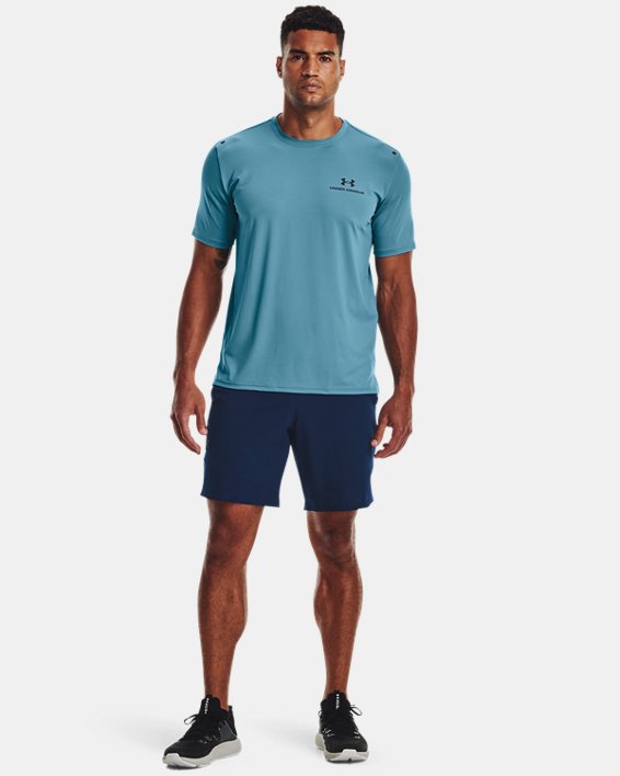 Men's UA RUSH™ Energy Short Sleeve, Blue, pdpMainDesktop image number 2